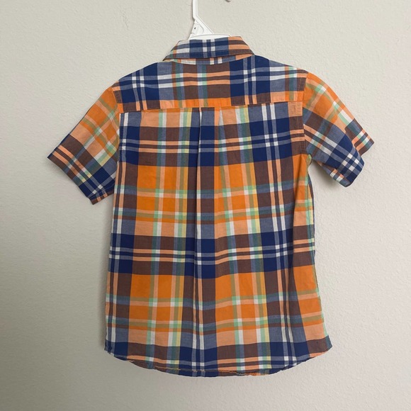 Land’s End checked button up Boys Sz 5-6 barely used - Picture 2 of 7